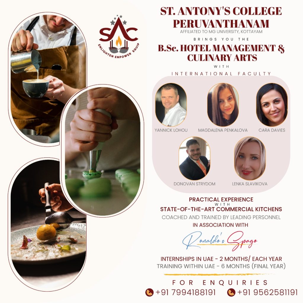 B.Sc Hotel Management & Culinary  Arts 